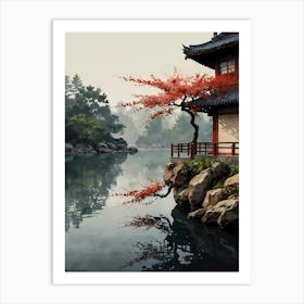 Japanese Garden Art Print