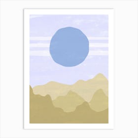 Blue Sunset Art Print