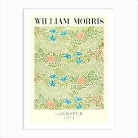 William Morris Larkspur Art Print