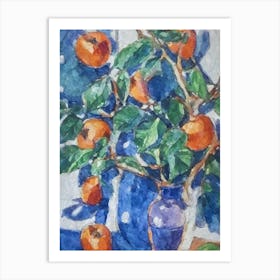 Persimmon Classic Fruit Art Print