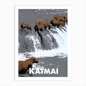 Katmai, National Park, Nature, USA, Wall Print, Art Print