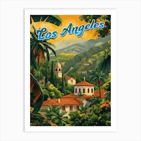 Los Angeles Travel Poster Art Print