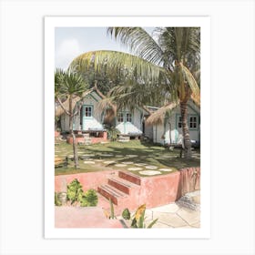 Tropical Garden Houses Art Print