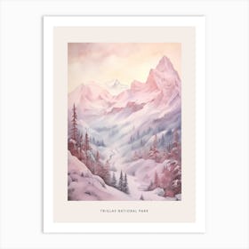 Dreamy Winter National Park Poster  Triglav National Park Slovenia 3 Art Print