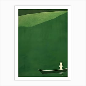 Man In A Boat 8 Art Print