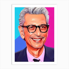 Jeff Goldblum Pop Movies Art Movies Art Print