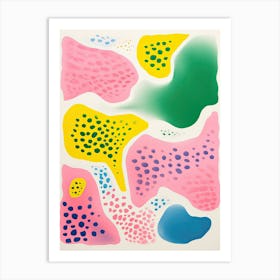 Abstract Landscape Risograph Style 5 Art Print