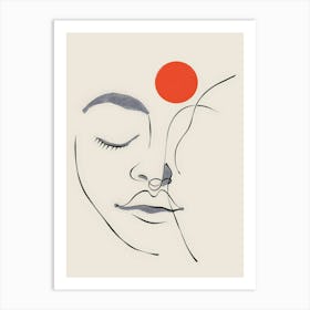 Face Of A Woman 35 Art Print