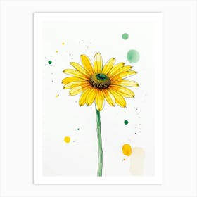 Yellow Daisy 3 Art Print