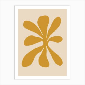 Golden Flower Art Print