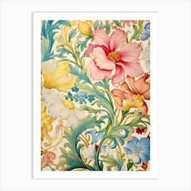 Floral Wallpaper 33 Art Print