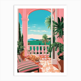 Balcony With A View Art Print