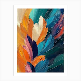 Abstract Colourful Bright Picture Painting Póster