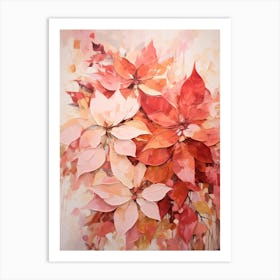 Fall Flower Painting Poinsettia 3 Art Print