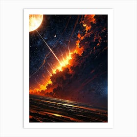 Planet In Space Art Print