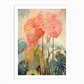 Tropical Plant Painting Philodendron 2 Art Print
