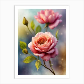 Pink Roses 2 Art Print