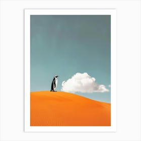 Penguin In The Desert 11 Art Print