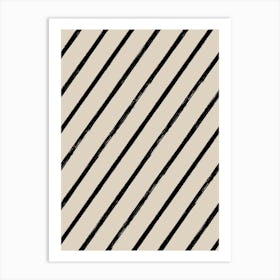 Black And White Stripes 2 Art Print