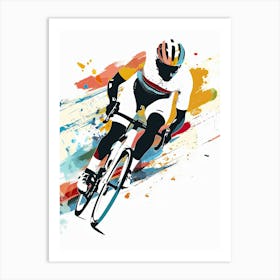 Road Warriors Cycling Art Print