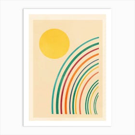 Sunlight Retro II Art Print