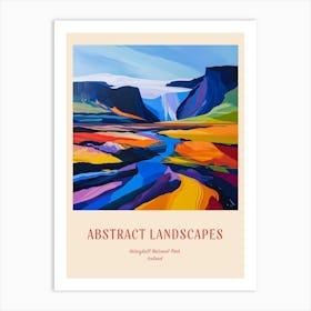 Colourful Abstract Vatnajkull National Park Iceland 1 Poster Art Print
