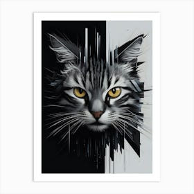 Cat Art 4 Art Print