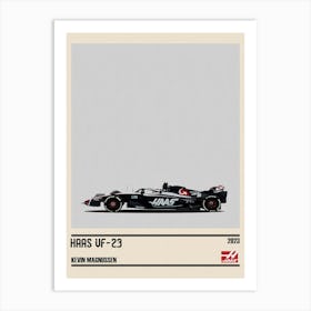 Haas Vf 23 Ferrari F1 Moneygram Haas 2023 Kevin Magnussen Art Print