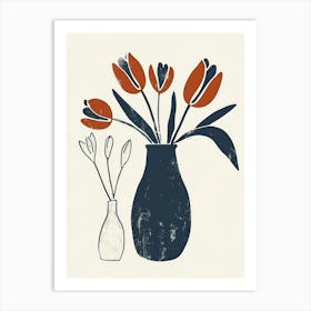 Tulips In Vase 1 Art Print