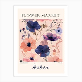 Flower Market art Art Print