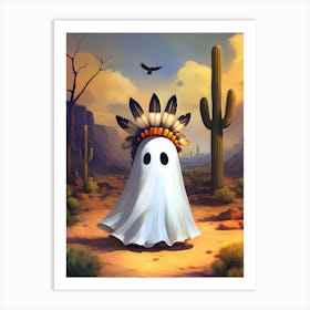 Ghost In The Desert 4 Art Print