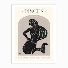 Pisces Celestial Art Print