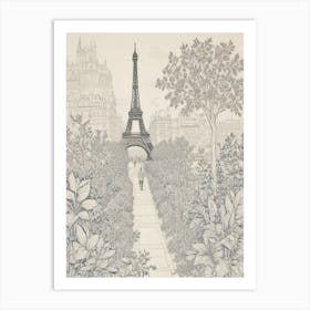 Paris Garden Art Print