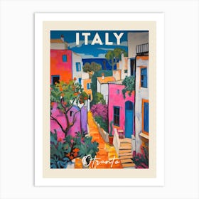 Otranto Italy 1 Fauvist Painting Travel Poster Art Print