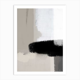 Nude Black Abstract 1 Art Print