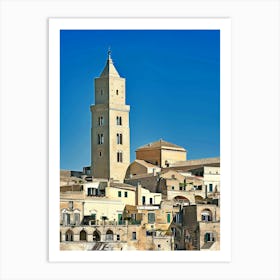 Cathedral Of Matera, Italy Art Print