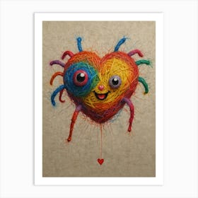 Heart Of Yarn 14 Art Print