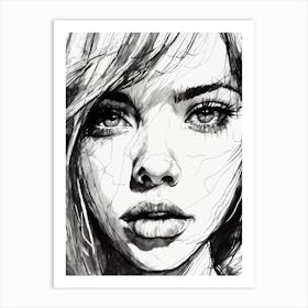 Portrait Of A Girl Art Print