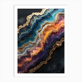 Stunning Whimsical Marble 5 Art Print