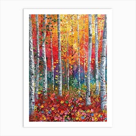 Birch Forest Art Print