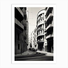Valencia, Spain, Black And White Photography 4 Art Print