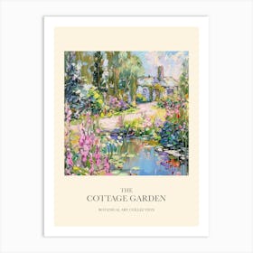 Cottage Garden Poster Enchanted Pond 1 Art Print