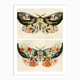 Butterfly Symphony William Morris Style 6 Art Print