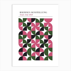 Bauhaus Pink Exhibition 1 Art Print