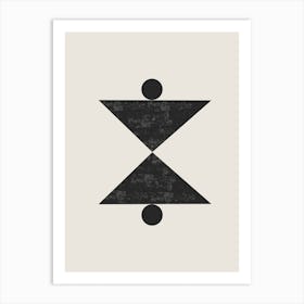 Abstract Triangles Two Art Print
