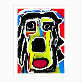 Dog'S Face Art Print