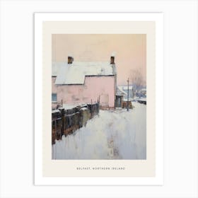 Dreamy Winter Painting Poster Belfast Northern Ireland 1 Art Print