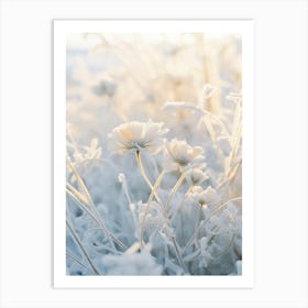 Frosty Botanical Buttercup 1 Art Print