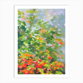 Croton 3 Impressionist Painting Plant Art Print