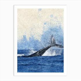 Humpback Whale Art Print